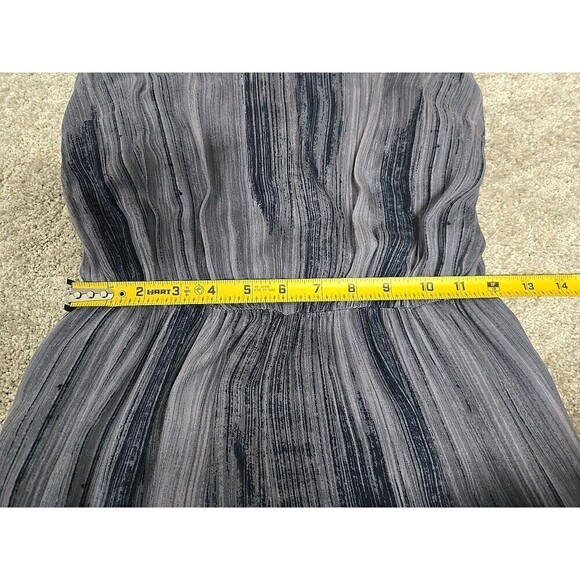 Soma Wknd Jumpsuit 100% Rayon Stripe Stone Blue Wash Pocket Women’s Size S - Picture 8 of 10